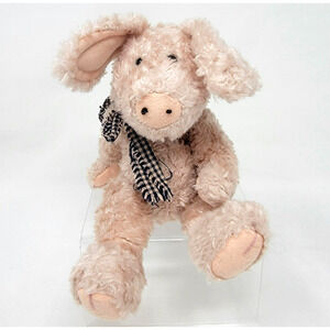 The Boyds Collection J.B. Bean Series Pink Friendly Pig Plush Jointed